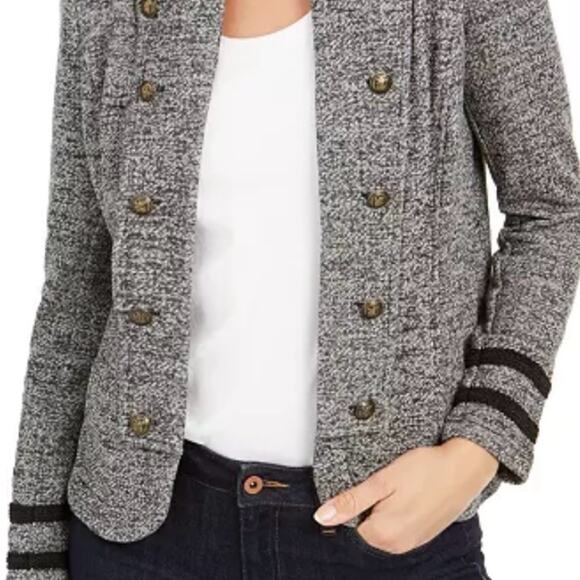 Tommy Hilfiger Knit Military Band Blazer - Picture 1 of 6